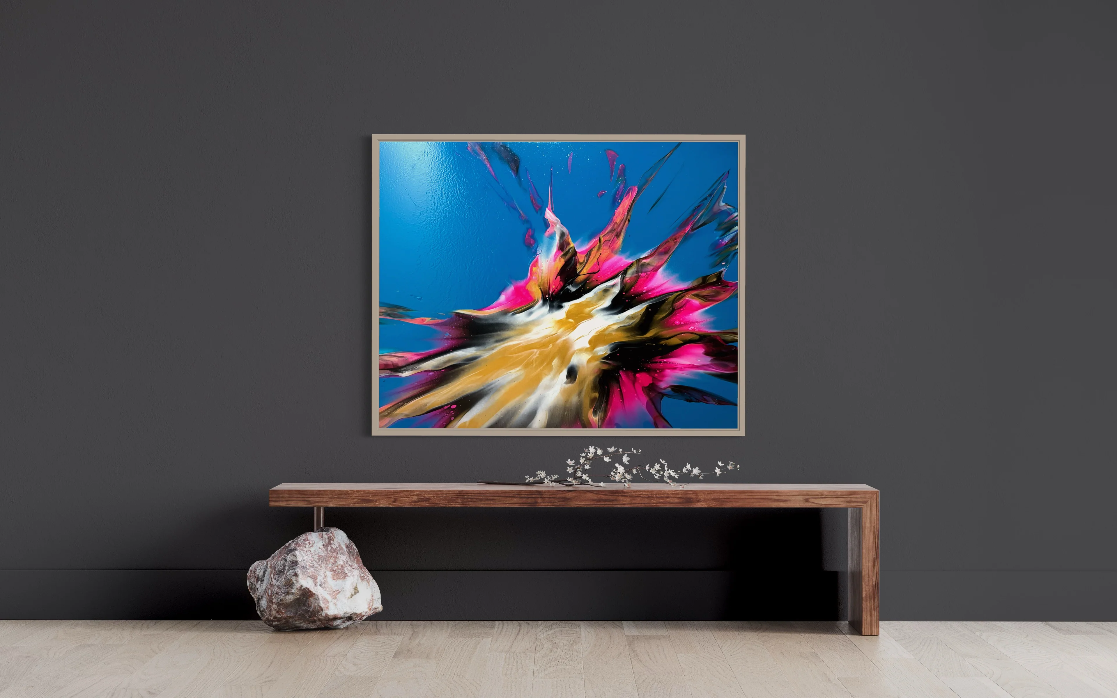 “Vibrant star” 100x80cm - Image 12