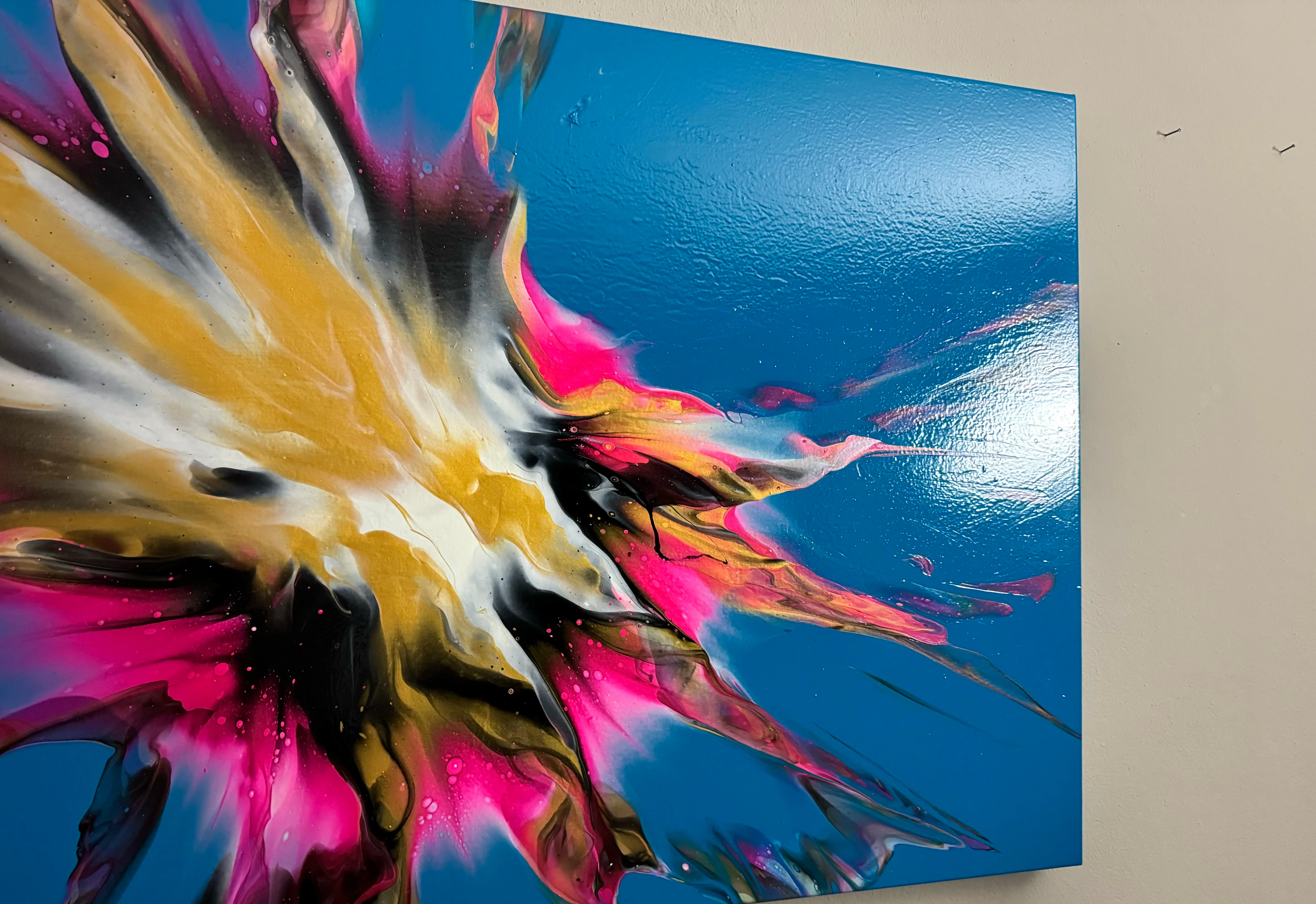 “Vibrant star” 100x80cm - Image 6