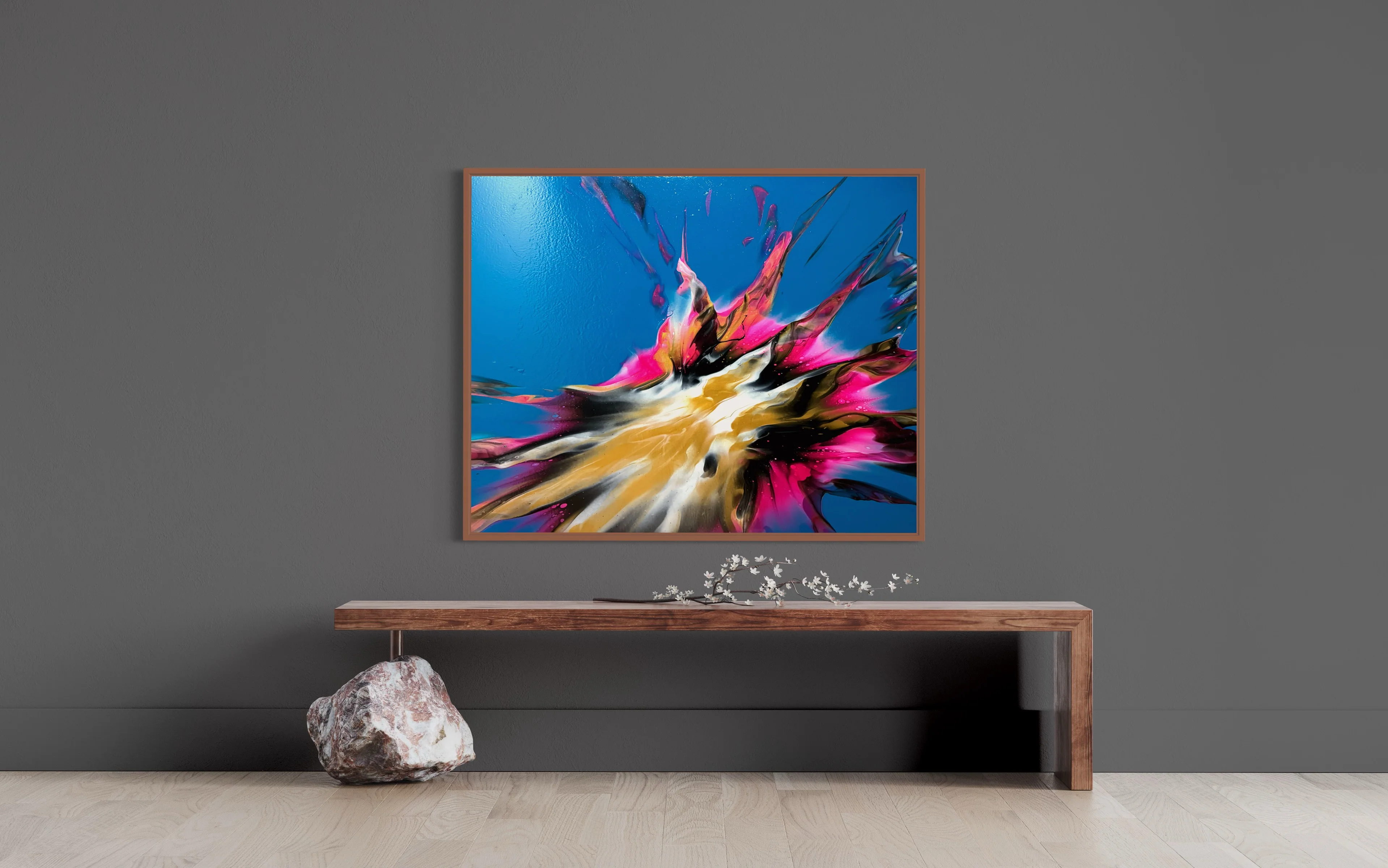 “Vibrant star” 100x80cm - Image 9