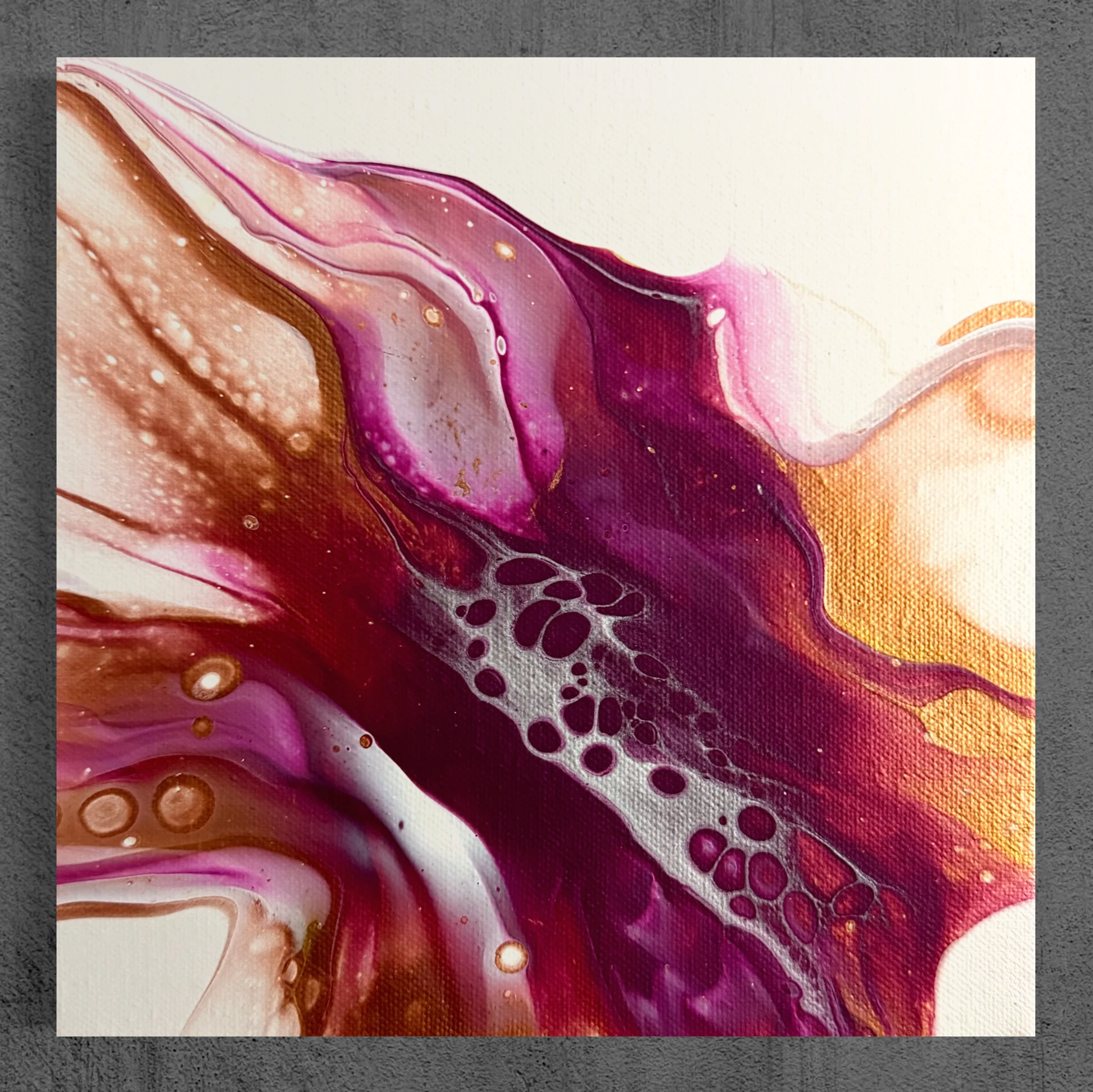“Magenta elegance” 20x20cm - Image 3