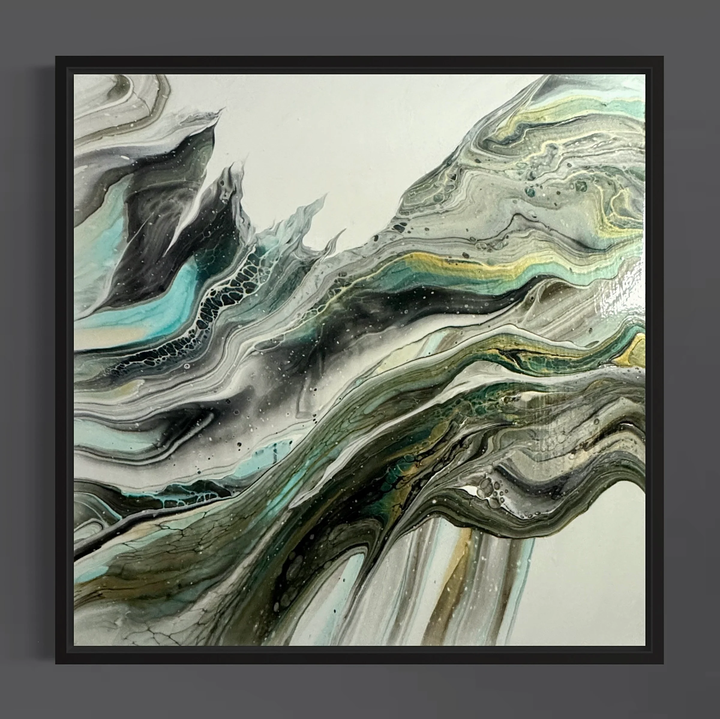 “Aquatic rhythms” 50x50cm - Image 2