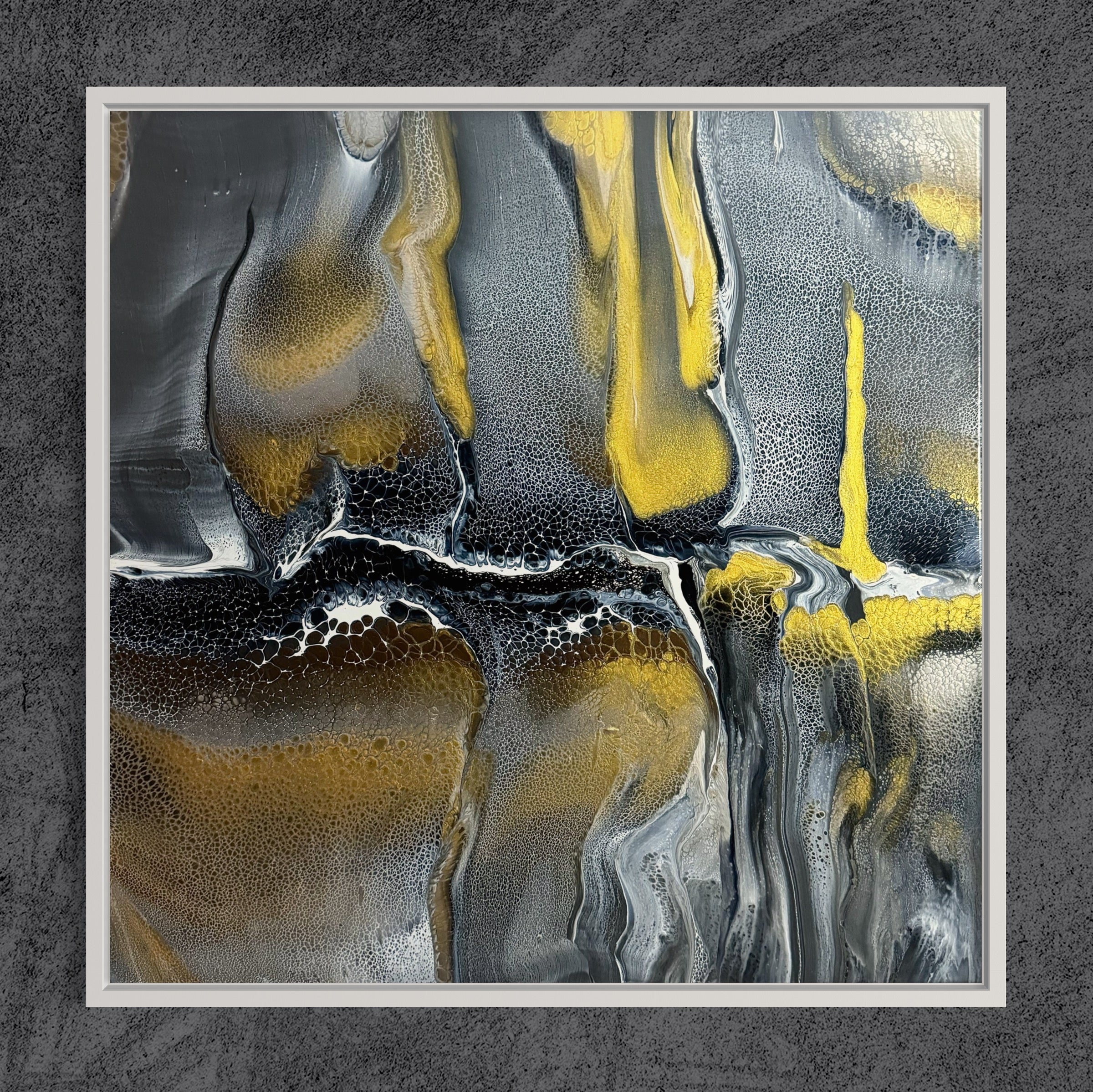 “Shadowing” 70x70cm framed - Image 3