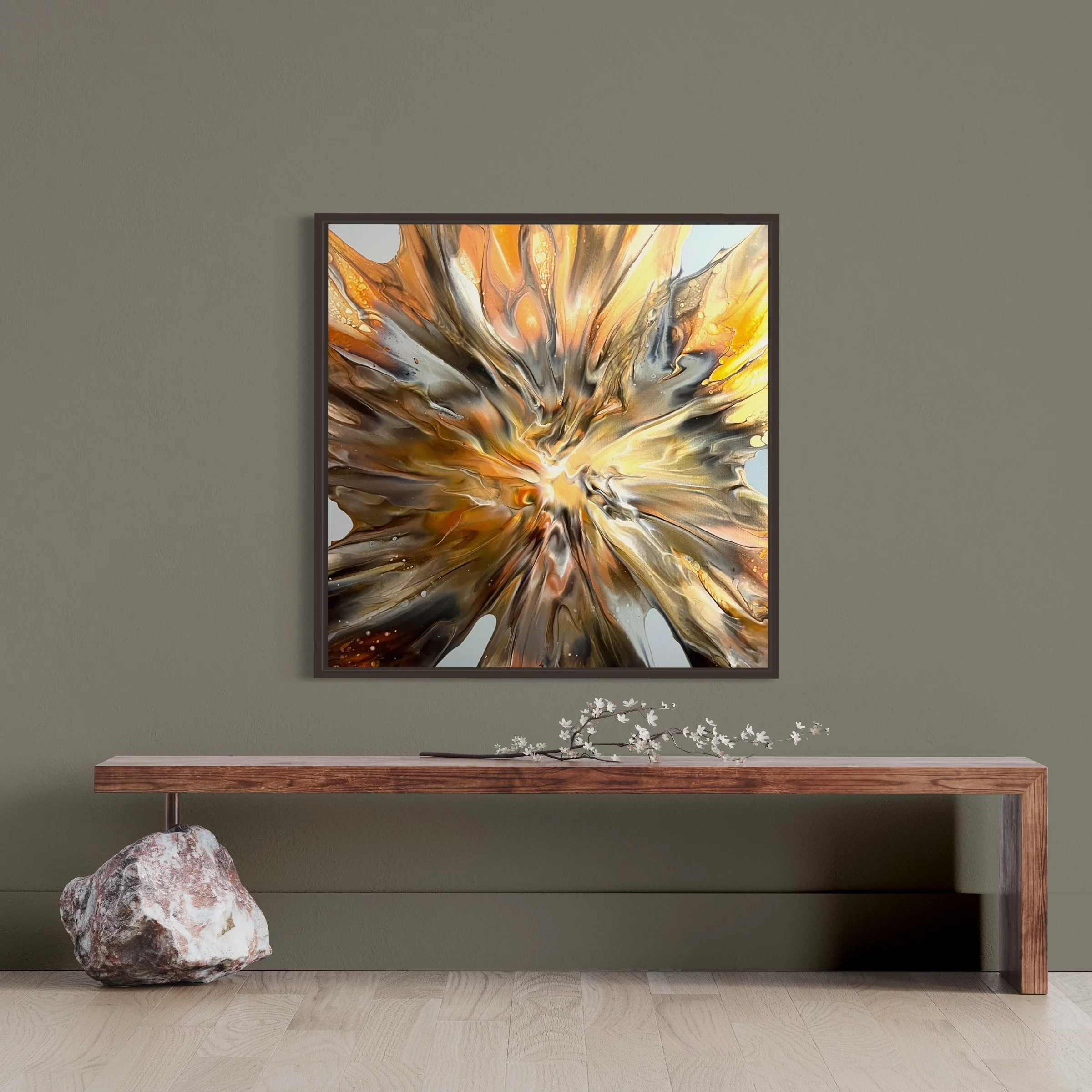 “Autumn Star” 80x80cm - Image 3