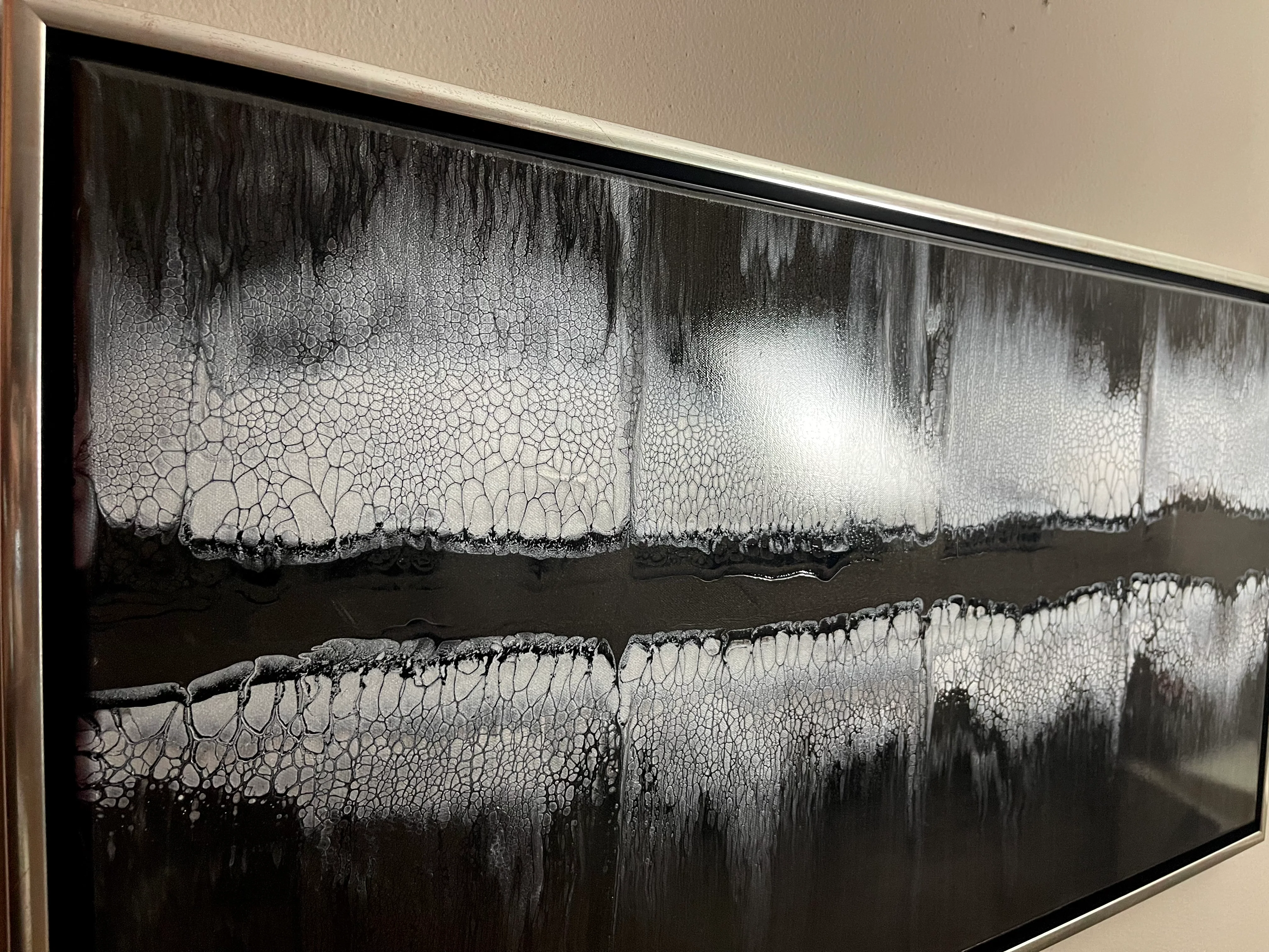“Moonlit obsidian” 100x50cm - Image 3