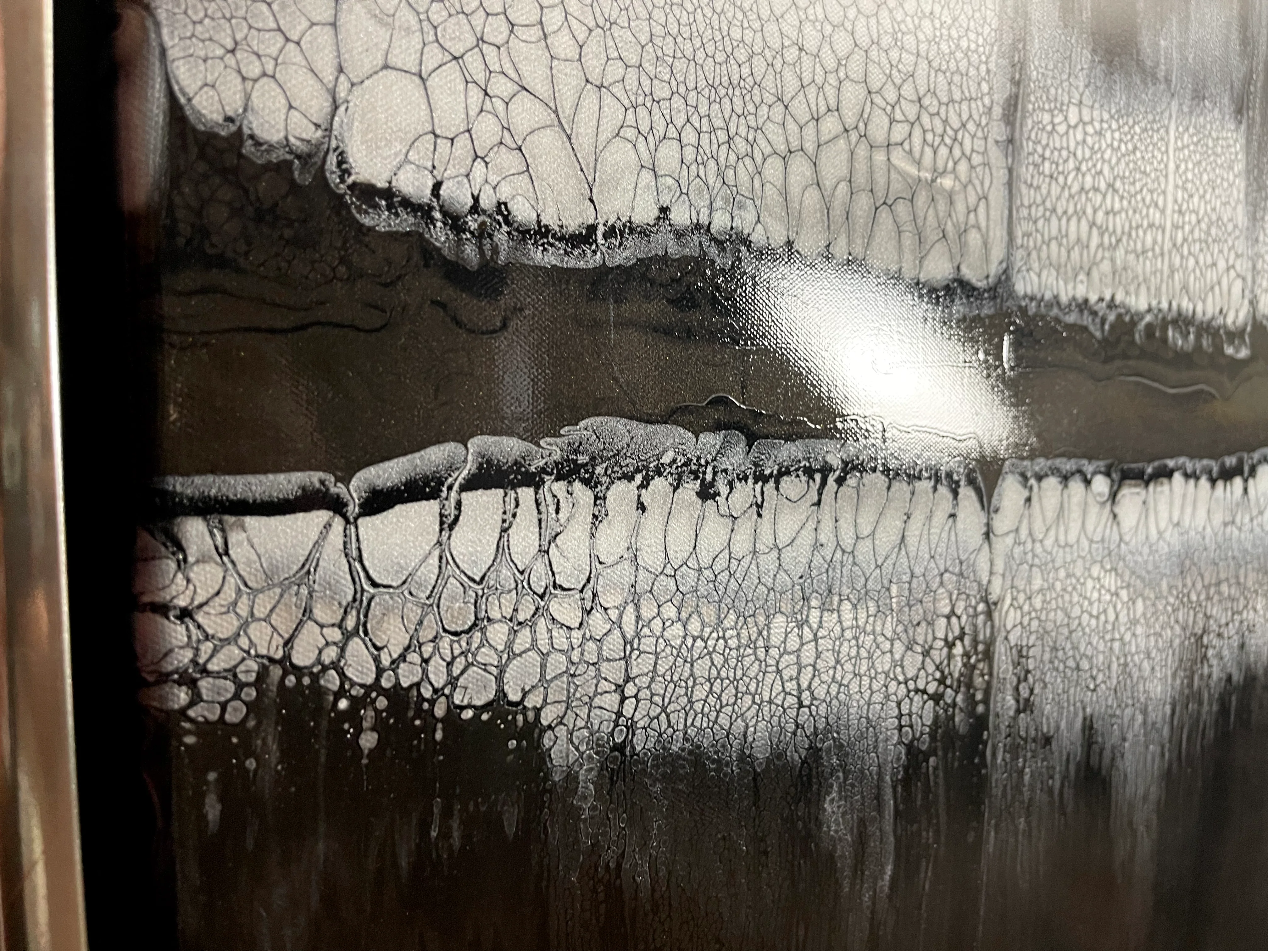 “Moonlit obsidian” 100x50cm - Image 4